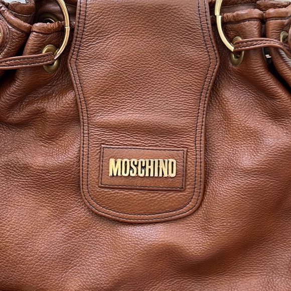 Moschino brown leather shoulder bag - Picture 2 of 10